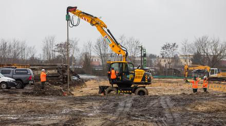 Die Bombe wurde bei Bauarbeiten in Cottbus gefunden.
