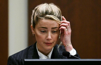 Amber Heard an ihrem letzten Tag im Zeugenstand.