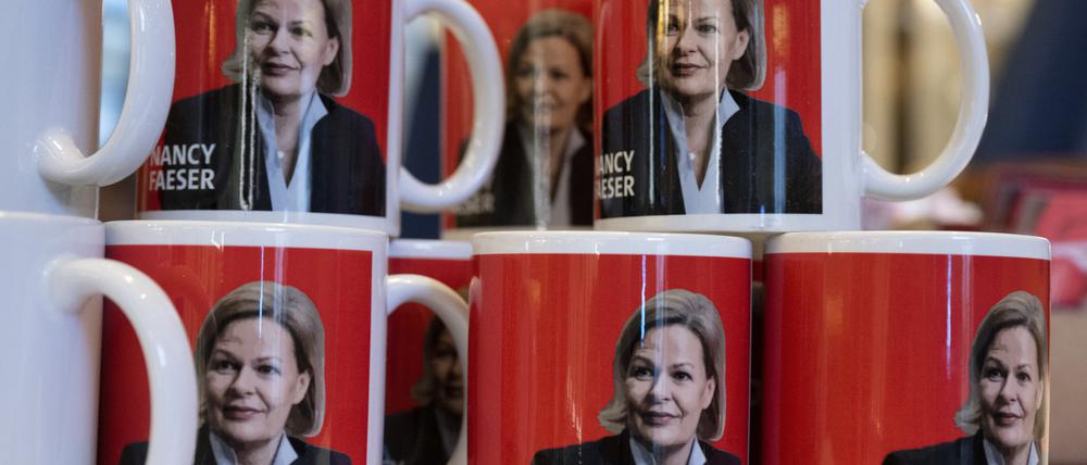 Wirbt für sich: SPD-Politikerin Nancy Faeser.