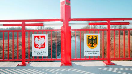 Die polnisch-deutschen Grenze.