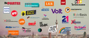 27 Kleinparteien treten bei der Wiederholungswahl am 12. Februar an. 
