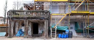 Die Baustelle der Villa Liegnitz.