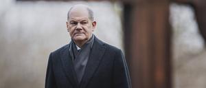 Olaf Scholz, Bundeskanzler, aufgenommen im Rahmen des Antrittsbesuches von Giorgia Meloni.