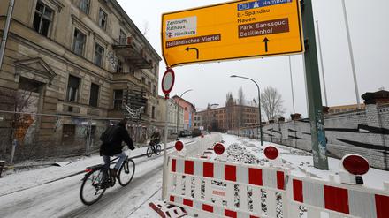 Die Tage der Großbaustelle in der Behlertstraße sind gezählt - Ende März wird sie freigegeben.