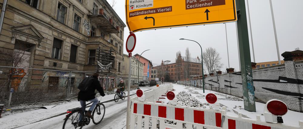 Die Tage der Großbaustelle in der Behlertstraße sind gezählt - Ende März wird sie freigegeben.