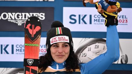 Federica Brignone sicherte sich die erste Goldmedaille der WM.