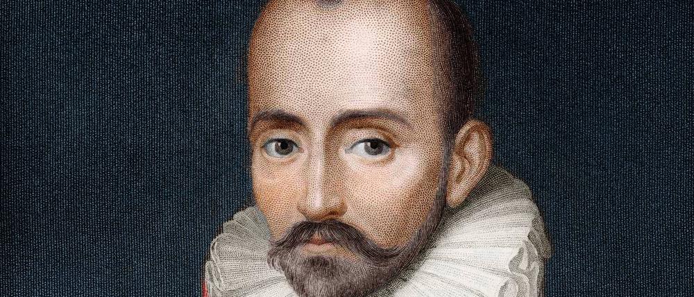 Anonymes Porträt von Michel Eyquem de Montaigne aus dem 19. Jahrhundert. 