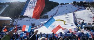 Die ganz große WM-Begeisterung herrscht in Courchevel und Meribel nicht.