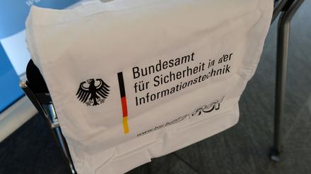 Werbematerial des Bundesamtes für Sicherheit in der Informationstechnik (BSI).