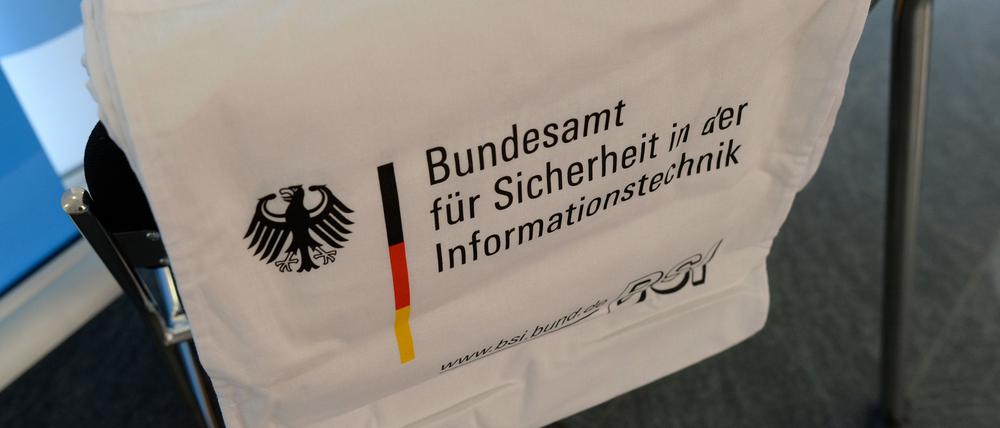 Werbematerial des Bundesamtes für Sicherheit in der Informationstechnik (BSI).