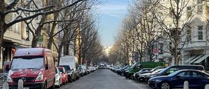 Hufelandstraße in Berlin-Prenzlauer Berg Februar 2023