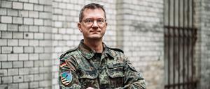 Alexander Krone, hier im Innenhof des Tagesspiegel-Verlagsgebäudes, muss binnen weniger Tage einsatzbereit sein.