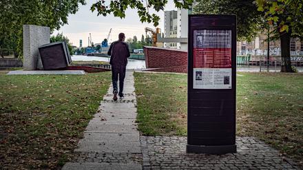 Spandaus zentraler Gedenkort in der Altstadt: Hier an Spree Ecke Havel stand einst die Synagoge.