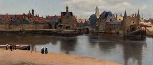 Ansicht von Delft (1660-61) aus dem Mauritshuis in Den Haag.