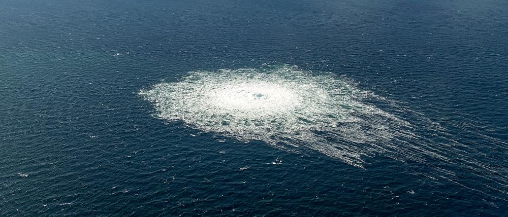 Im September 2022 traten durch die Sabotage der Nord-Stream-Pipelines große Mengen Gas in der Ostsee aus.