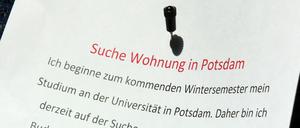 Wohnungssuche in Potsdam.