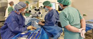 Eine Laser-Operation am Auge eines Patienten im Helios Klinikum Buch.