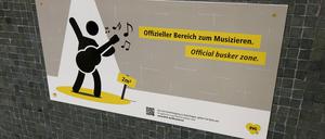 Musizierschild der BVG.