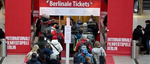 Die zentralen Ticketschalter der Berlinale, 2017 in den Potsamer Platz Arkaden.