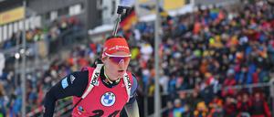 Denise Herrmann kürt sich vor heimischem Publikum zur Weltmeisterin.