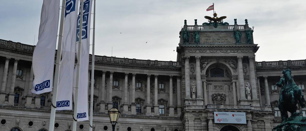 Die OSZE hat ihren Sitz in Wien. 