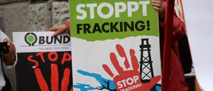 Protest gegen Fracking in Pfullendorf in Baden-Württemberg (Archivbild von 2014)