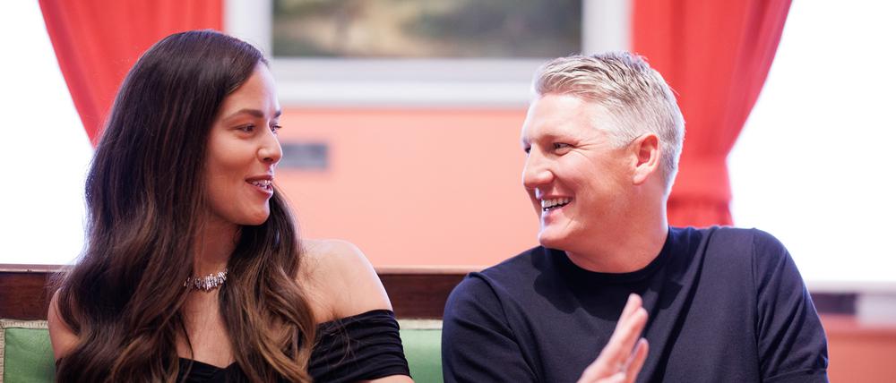 Ana Ivanovic, serbische ehemalige Tennisspielerin, und Bastian Schweinsteiger, ehemaliger deutscher Fußballspieler.