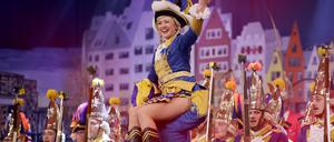 Das Tanzpaar einer Kölner Karnevalsgesellschaft