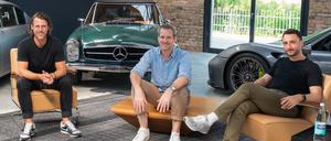 Emmanuel Bideault, Benjamin Stelter und Jack Bruten (v.li.) des Berliner Start-ups Silverpine