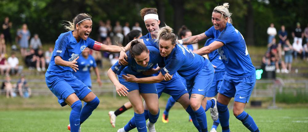 Wer wird am Ende jubeln? Türkiyemspor (Bild), Viktoria und Union werden die Meisterschaft in der Regionalliga unter sich ausmachen.
