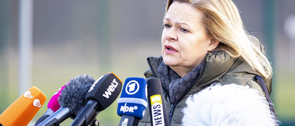Innenministerin Nancy Faeser (SPD) will an diesem Dienstag ihren polnischen Amtskollegen besuchen.