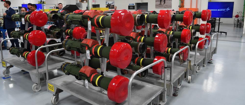 Antipanzerraketen in einem Werk in den USA. 