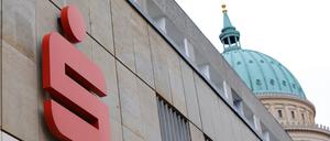 Sparkasse Am Kanal Potsdam, MBS, Sparkassenlogo, Schriftzug