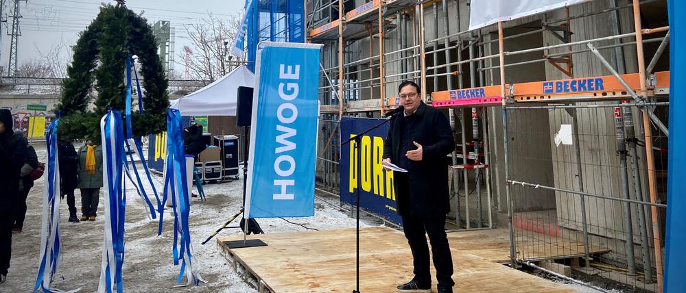 Richtfest an der Rummelsburger Bucht.