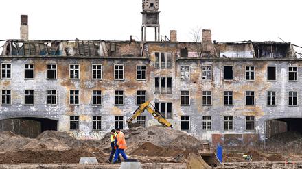 Im Gange: Die Bauarbeiten im neuen Potsdamer Stadtquartier Krampnitz.