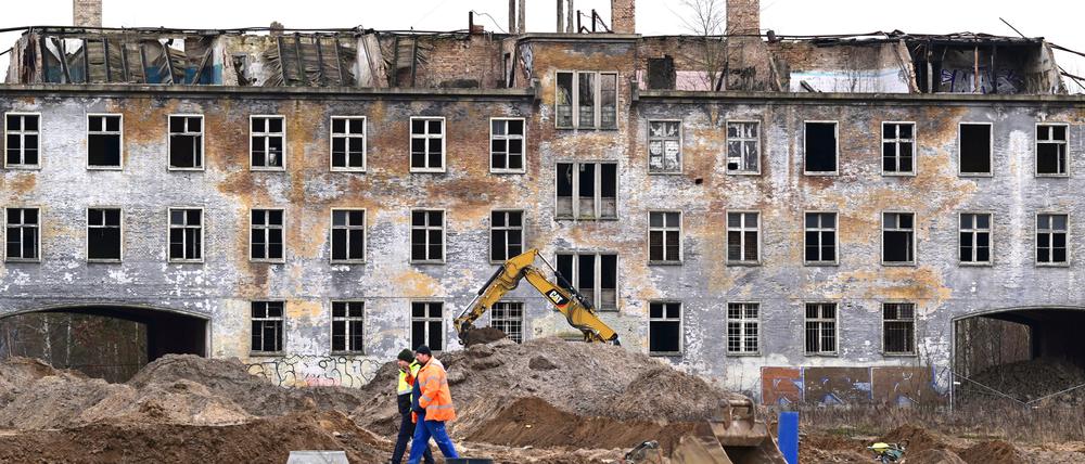 Im Gange: Die Bauarbeiten im neuen Potsdamer Stadtquartier Krampnitz.