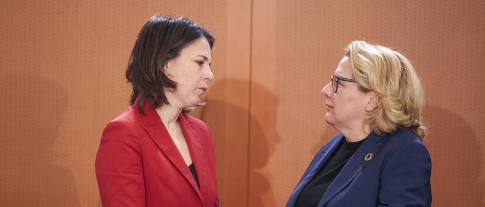 Annalena Baerbock (links) und Svenja Schulze wollen die Gleichstellung voranbringen.