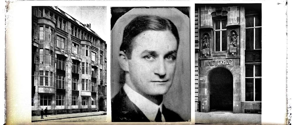 Justus Meyerhof und das „Haus Meyerhof“ in der Schützenstraße in Berlin-Mitte.