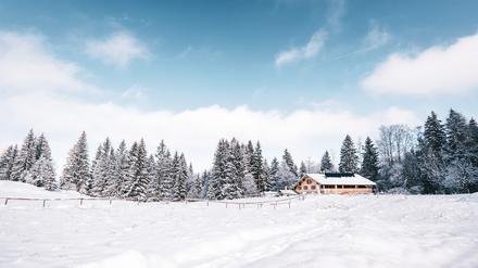 Sehnsuchtsziel im Waldwunderland: die Frasdorfer Hütte.