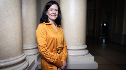 Katharina Günther-Wünsch (CDU) fotografiert im Abgeordnetenhaus Berlin am 02.02.2023.
Mitglied des Berliner Landesparlamentes seit 2021.