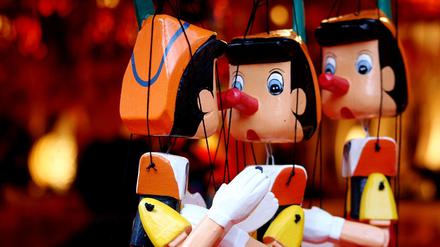 In der Geschichte von Pinocchio sind Lügen noch leichter zu erkennen.