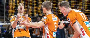 Einzug ins Viertelfinale. Nach dem Sieg gegen Ankara kannte der Jubel der Volleys keine Grenzen. 
