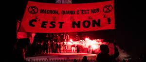 Demonstrationen in Paris.