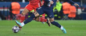 Sergio Ramos (r.) war nach der Niederlage gegen die Bayern frustriert.