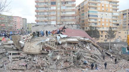 Bild der Zerstörung in Diyarbakir.