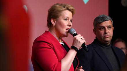 Franziska Giffey und Raed Saleh. 