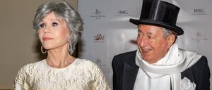 Jane Fonda mit Richard Lugner während des traditionellen Fototermins zum Opernball.