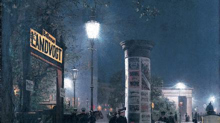 Carl Saltzmann malt den Potsdamer Platz.