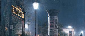 Carl Saltzmann malt den Potsdamer Platz.