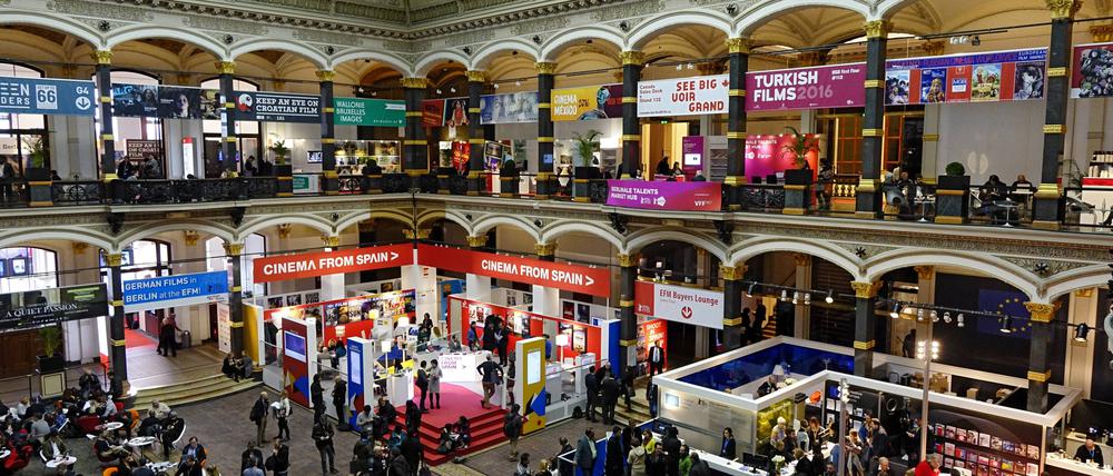 Der European Film Market im Martin-Gropius-Bau.
